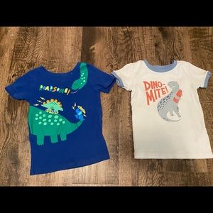 2pack kids dinosaur shirts 4T